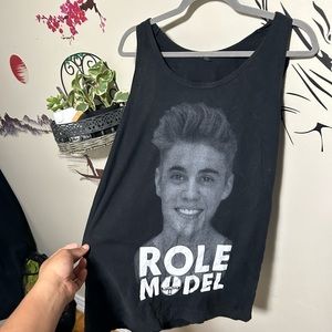 Justin Bieber & Hannah Montana Merch Tank Top